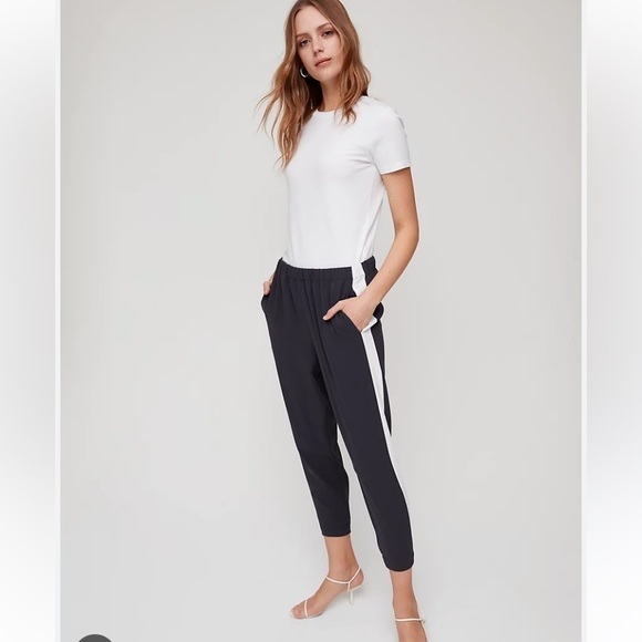 ARITZIA Babaton Dexter pants black with white stripes Size XXS - Picture 10 of 11